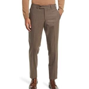 Ted Baker London NWT Jerome Wool Dress Pants Tan Brown Men's Size 38R Slim Taper